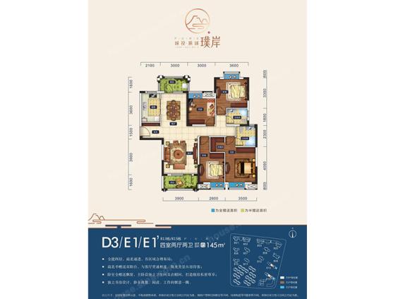 城投瀚城璞岸户型图