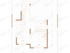 华萃西山135㎡三室两厅三卫上叠户型图