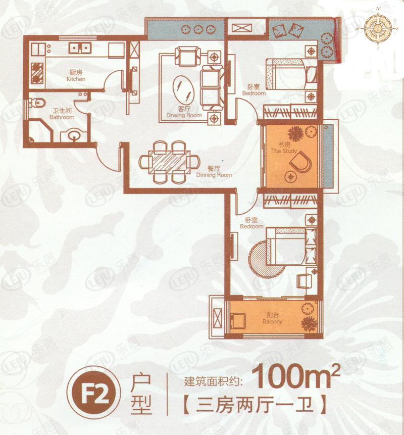 栖霞东方天郡f2户型户型图