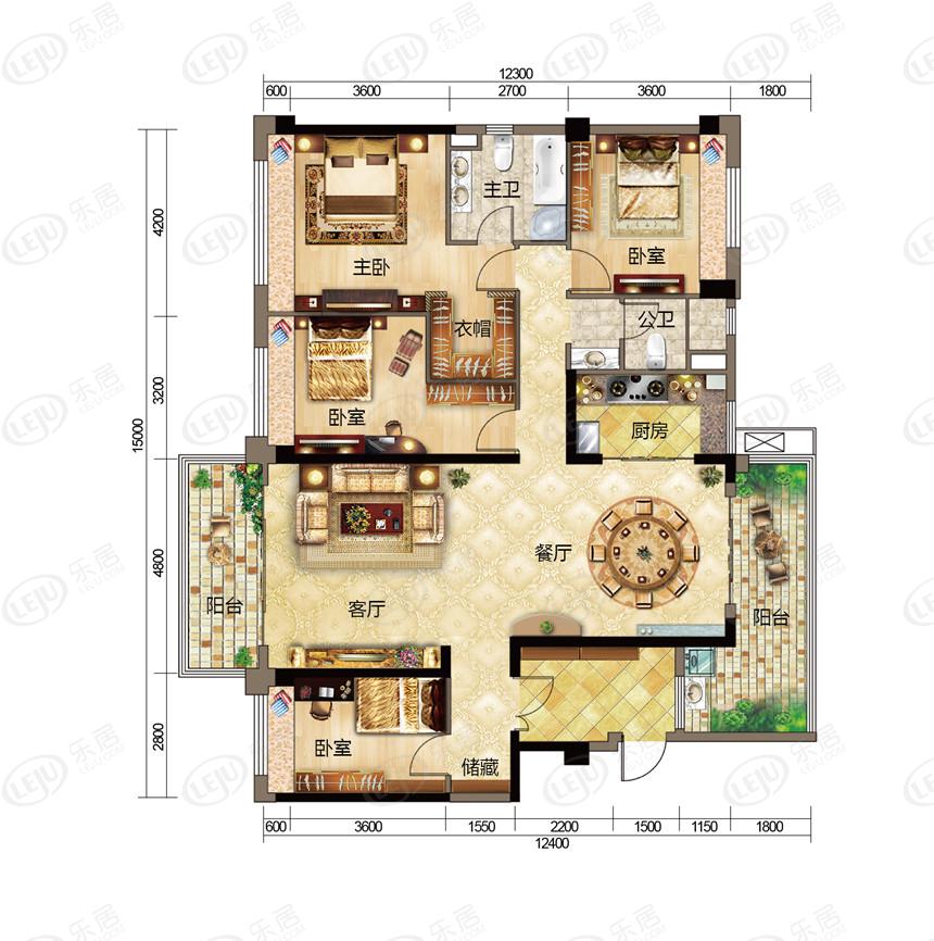 碧桂园·贵安1号yj160户型图