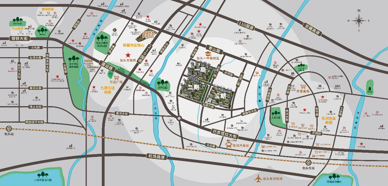 包头市新都市规划图图片