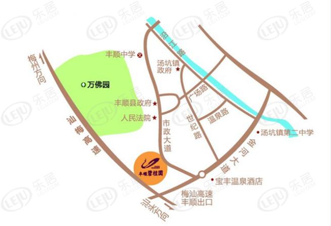 丰顺碧桂园位置交通图