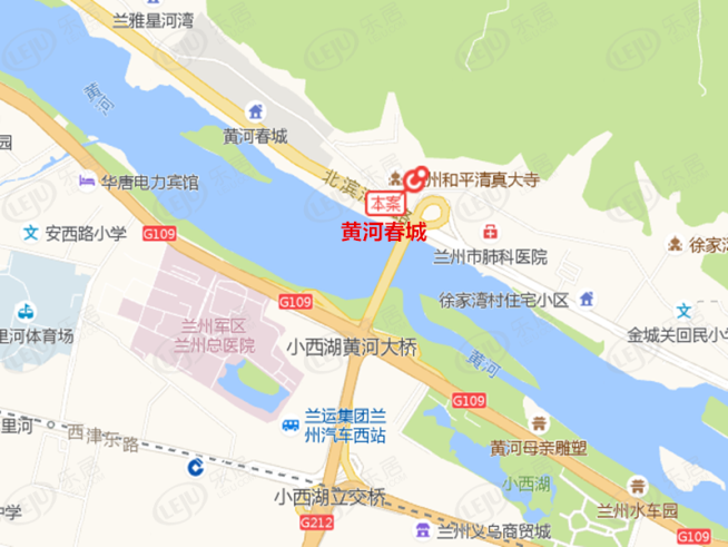 黄河春城位置交通图