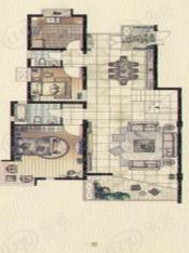 大华蓝郡房型: 叠加别墅;  面积段: 200 －250 平方米;
户型图