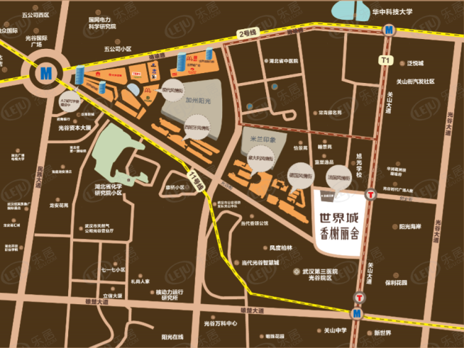世界城香榭丽舍位置交通图