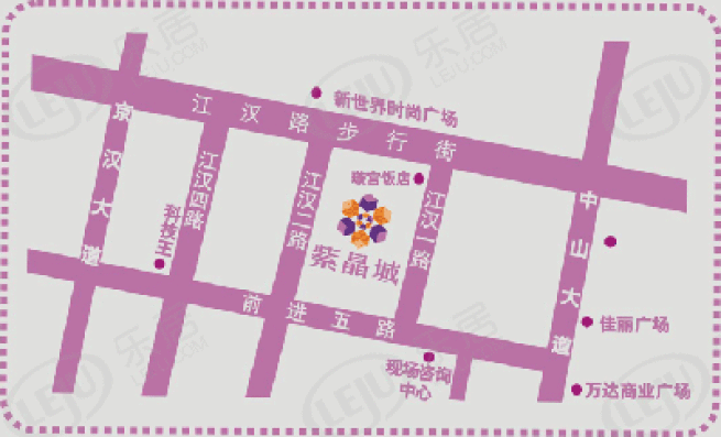 紫晶城位置交通图