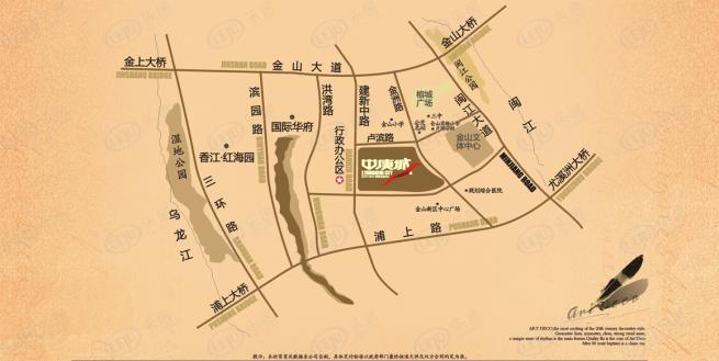 中庚城位置交通图
