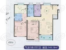 南林公寓房型: 三房;  面积段: 135 －151 平方米;户型图
