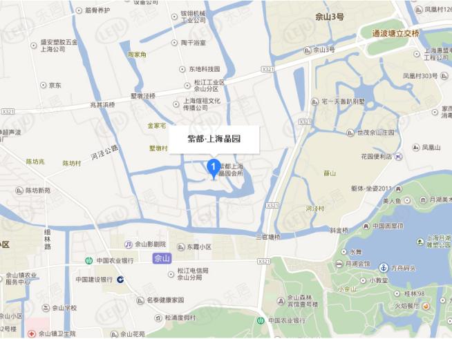 上海晶园位置交通图