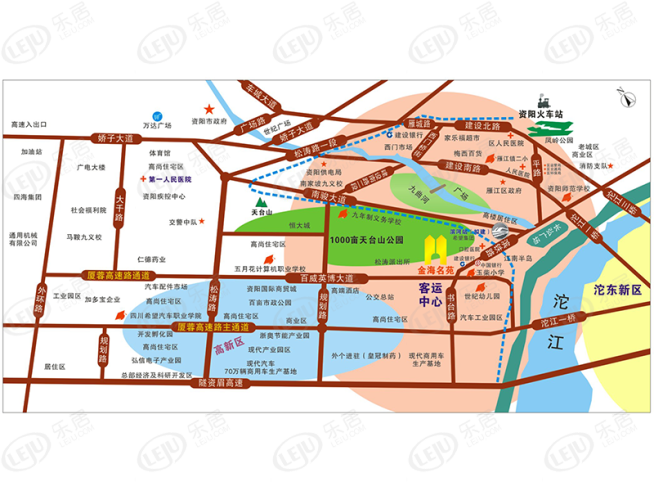 金海名苑位置交通图