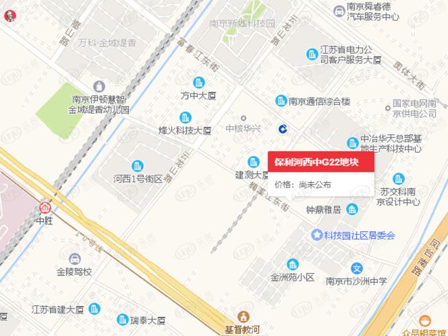 南京云际花园位置交通图