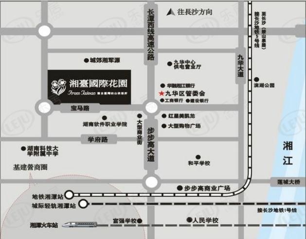 湘台国际花园位置交通图