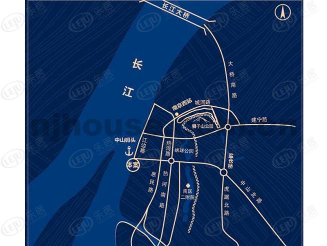 长江峰景位置交通图