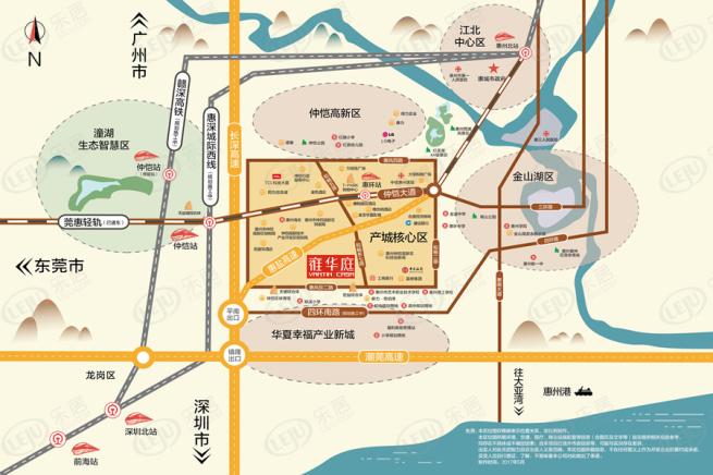 雍华庭位置交通图