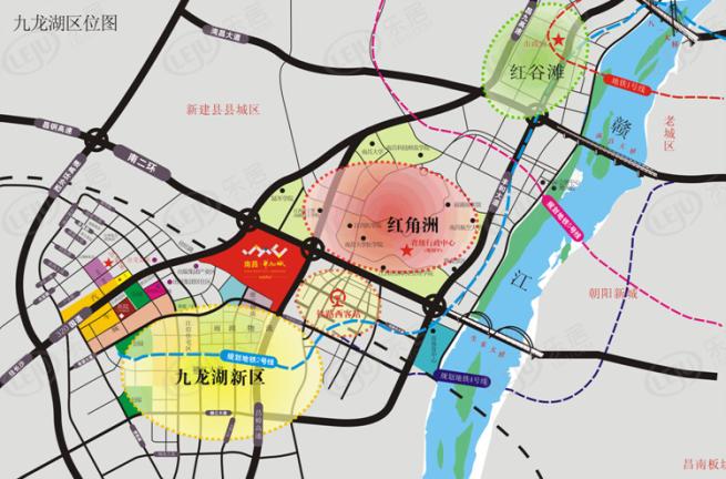 南昌华南城位置交通图